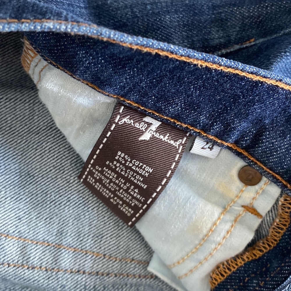 Size 24 7 For All Mankind Jeans - Picture 3 of 4